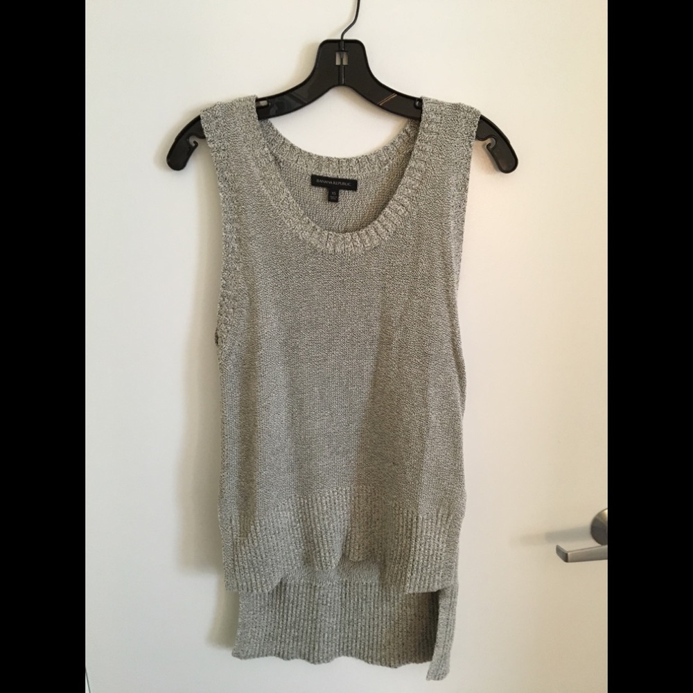 Banana Republic Hi-Lo Marled Sweater Tank